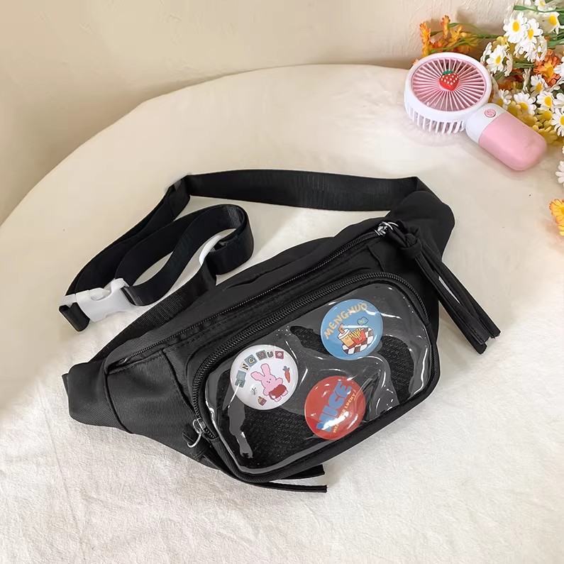 Women Bags Daily Use - Cute Transparent Pocket Waist Bag for