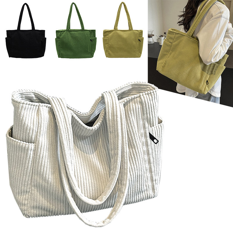 Trendy Multi-color Corduroy To - Women Bags Daily Use บทวิจารณ์และราคา