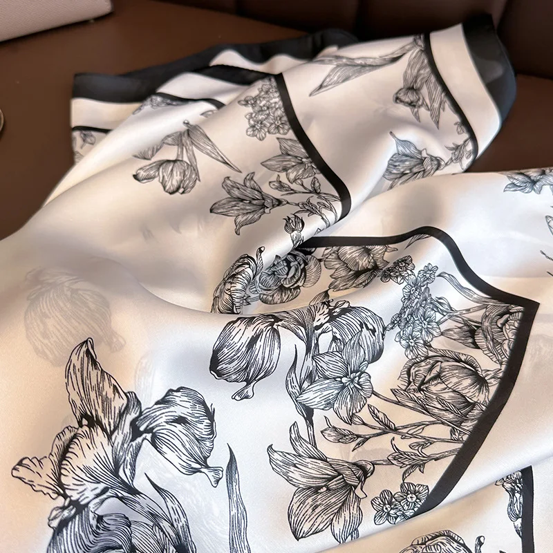 70*70cm Luxury Floral Print Si - Women Bags Online บทวิจารณ์และราคา