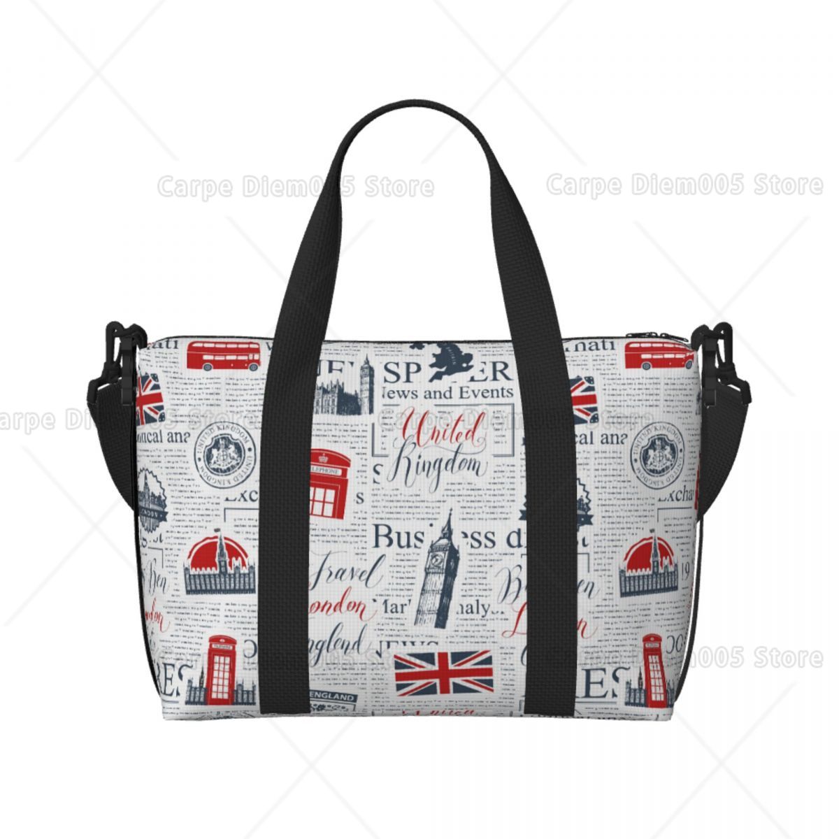 Vintage UK London Newspaper Tr - Women Bags In Uk บทวิจารณ์และราคา