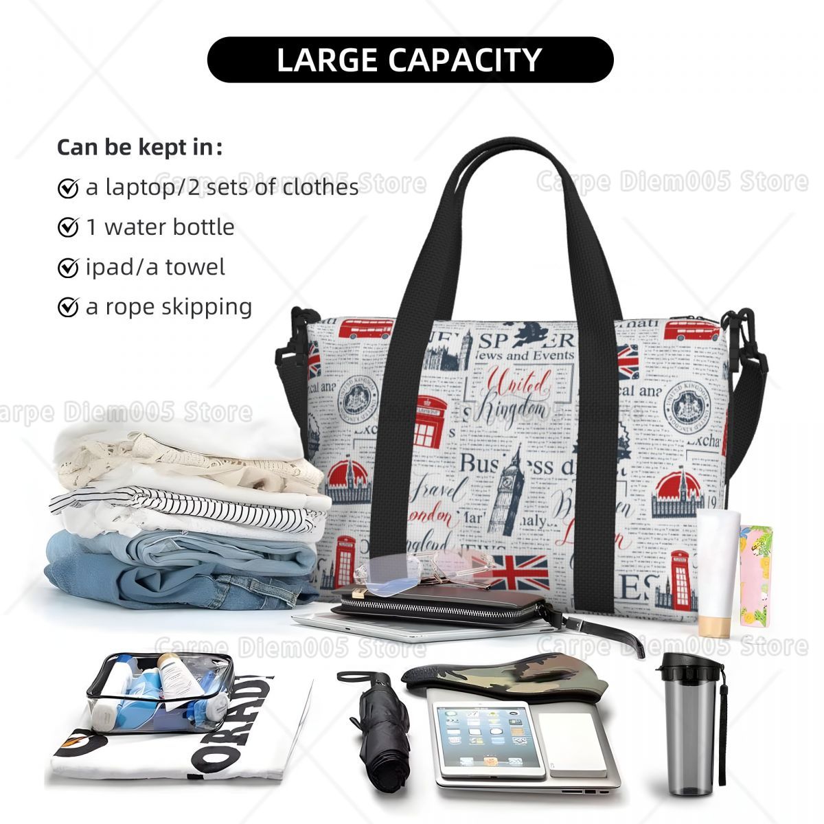 Vintage UK London Newspaper Tr - Women Bags In Uk บทวิจารณ์และราคา