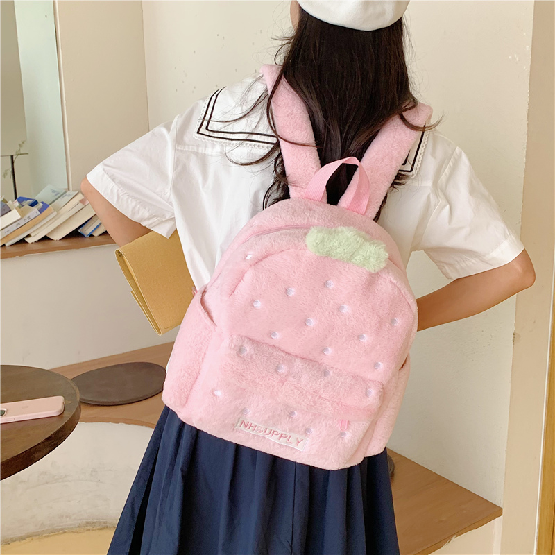 Plush Strawberry Classic Solid - Women Bags For Sale บทวิจารณ์และราคา