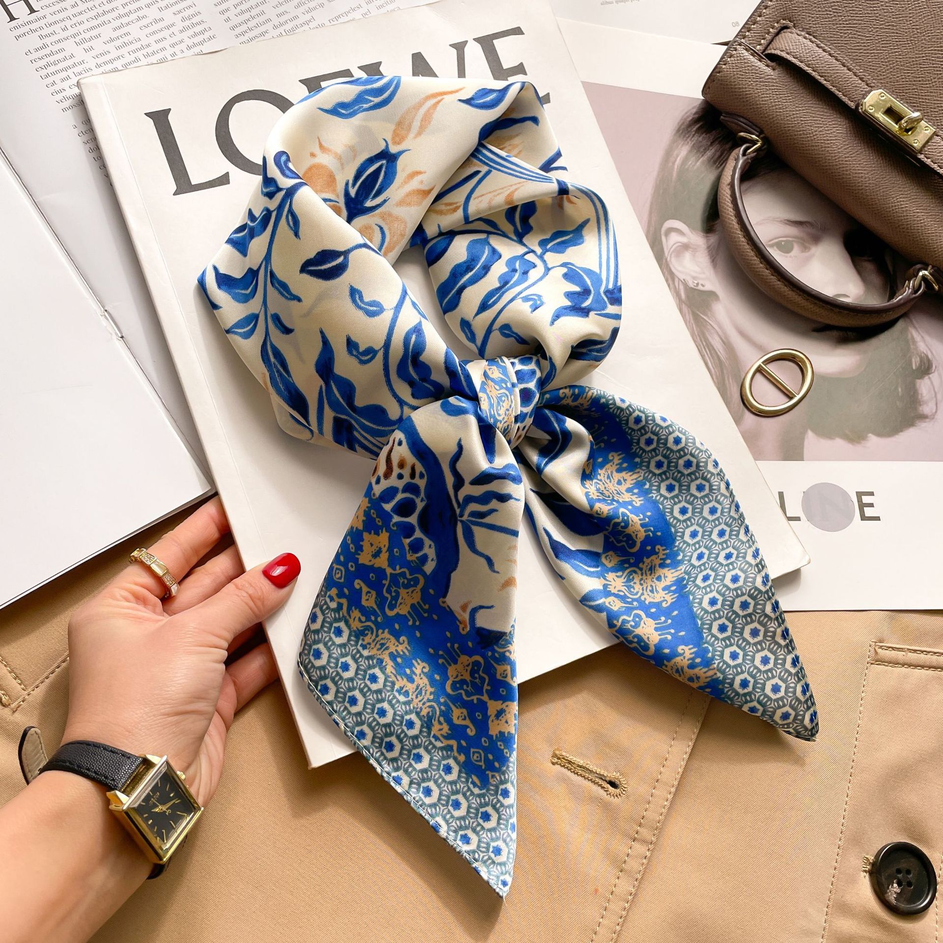 Silk Square Scarf Women Luxury - Women Bags Online บทวิจารณ์และราคา