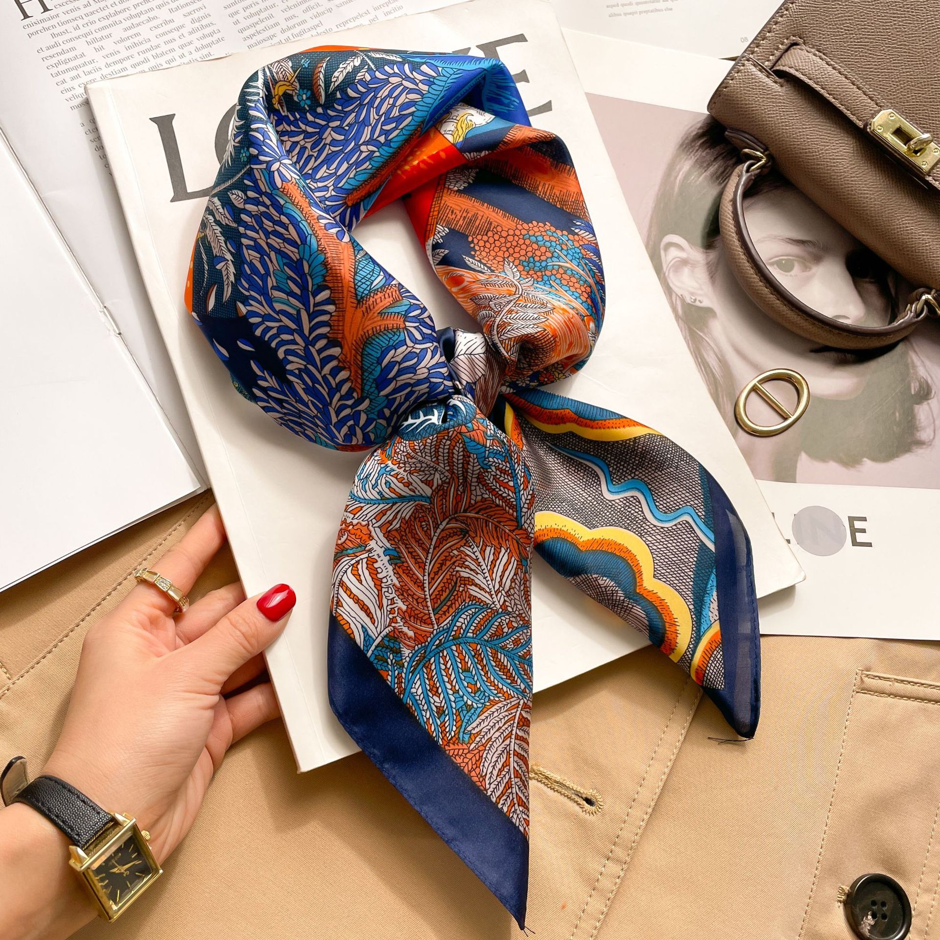 Silk Square Scarf Women Luxury - Women Bags Online บทวิจารณ์และราคา