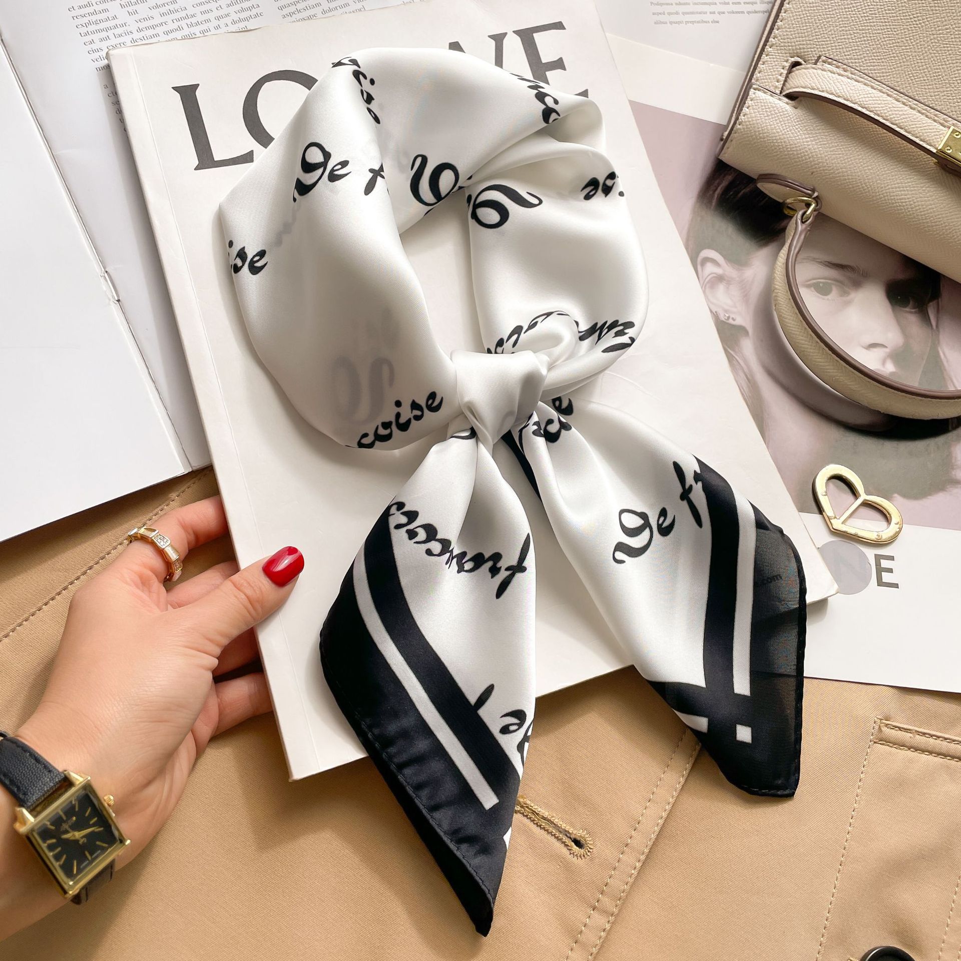Silk Square Scarf Women Luxury - Women Bags Online บทวิจารณ์และราคา