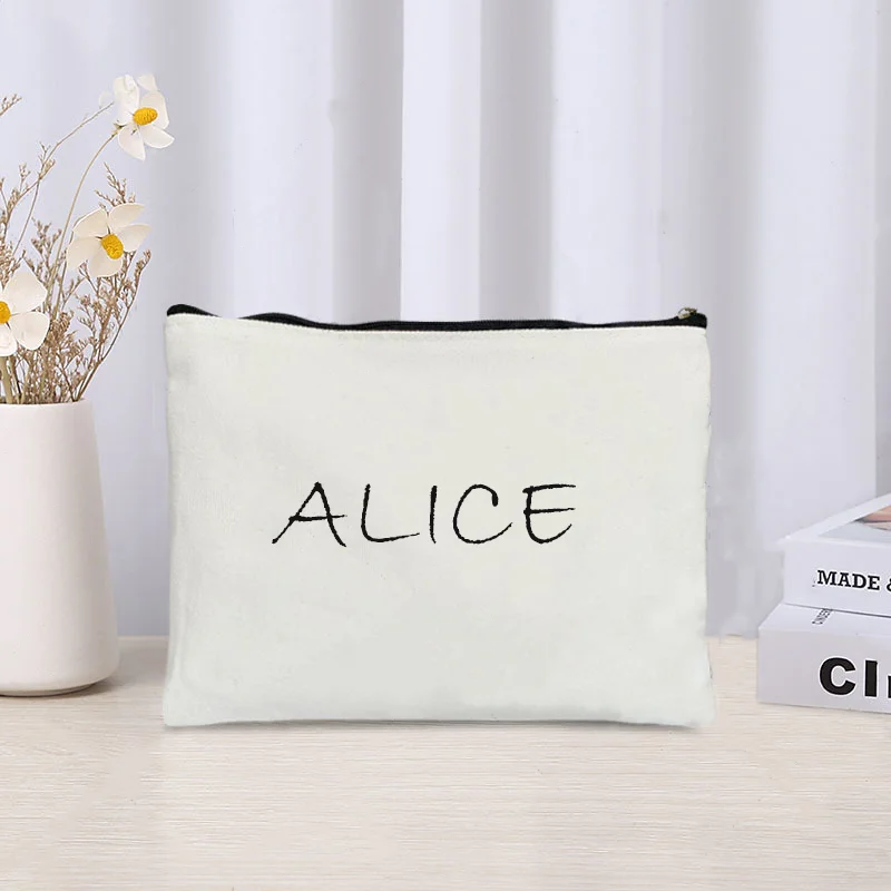 Custom Your Name Cosmetic Bag  - Women Bags Price บทวิจารณ์และราคา