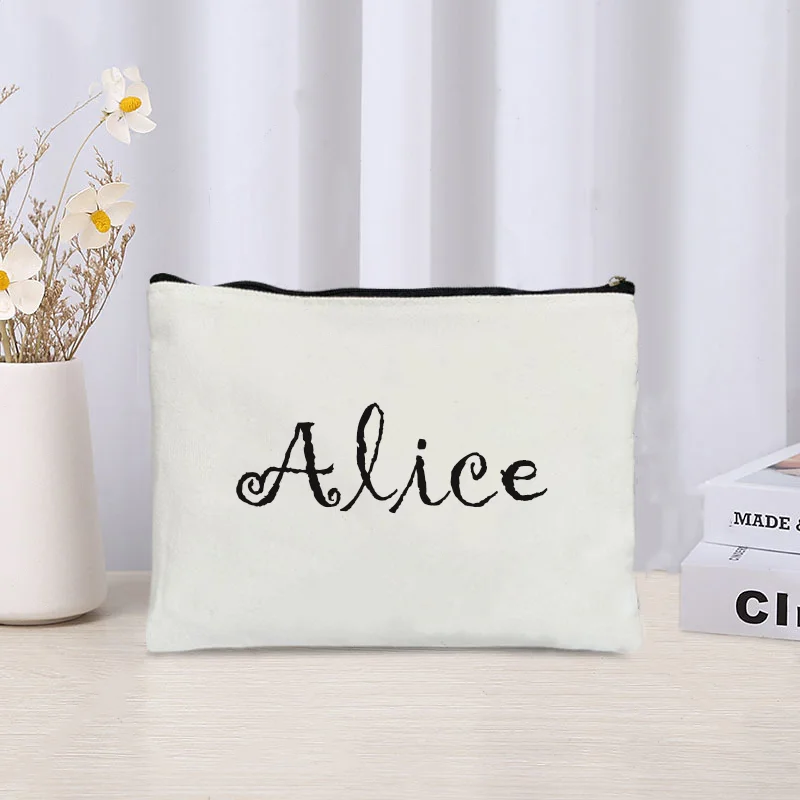 Custom Your Name Cosmetic Bag  - Women Bags Price บทวิจารณ์และราคา