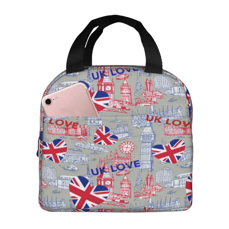Flag Of The UK Insulated Lunch - Women Bags In Uk บทวิจารณ์และราคา