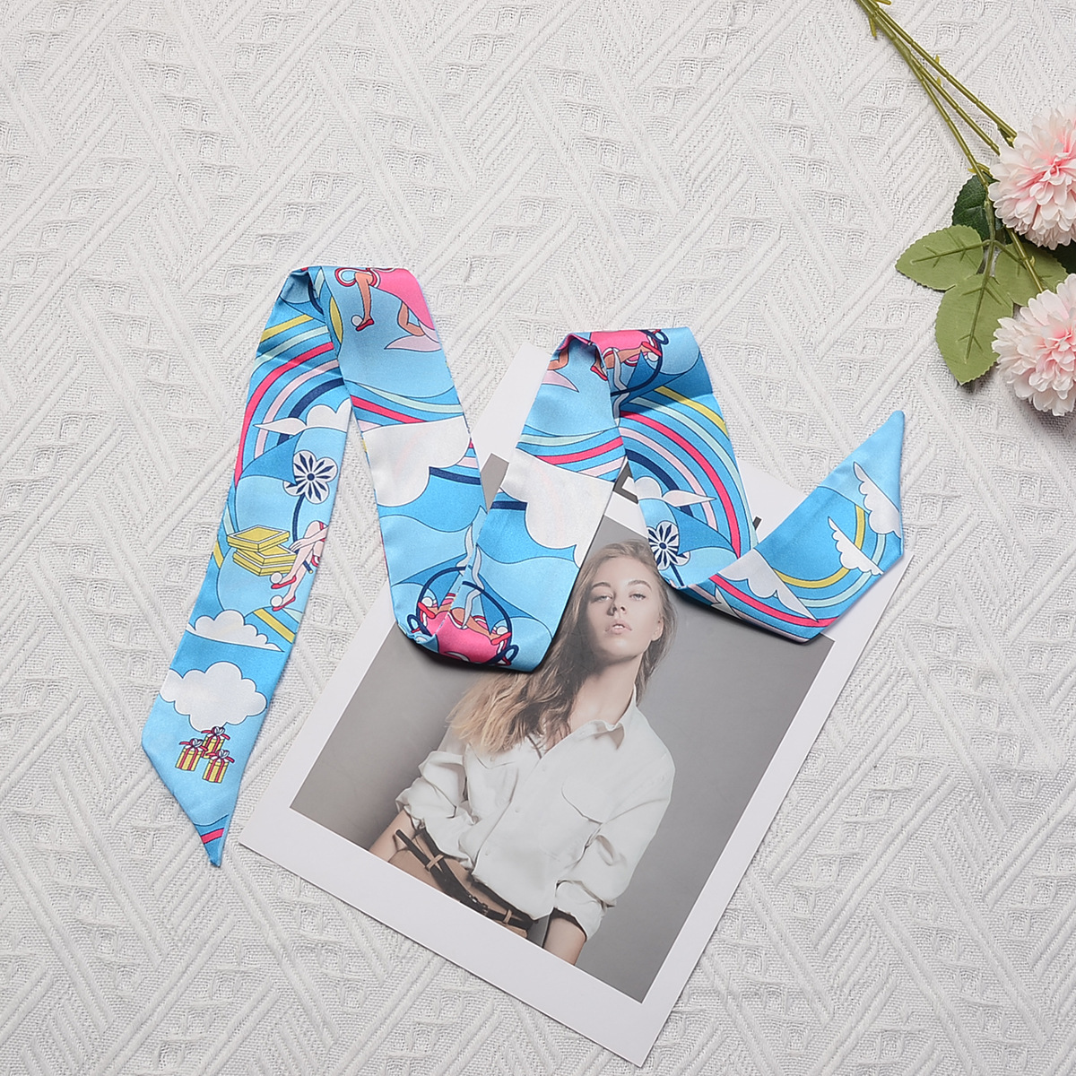 Women Hair Scarf 2024 New Bran - Women Bags Online บทวิจารณ์และราคา