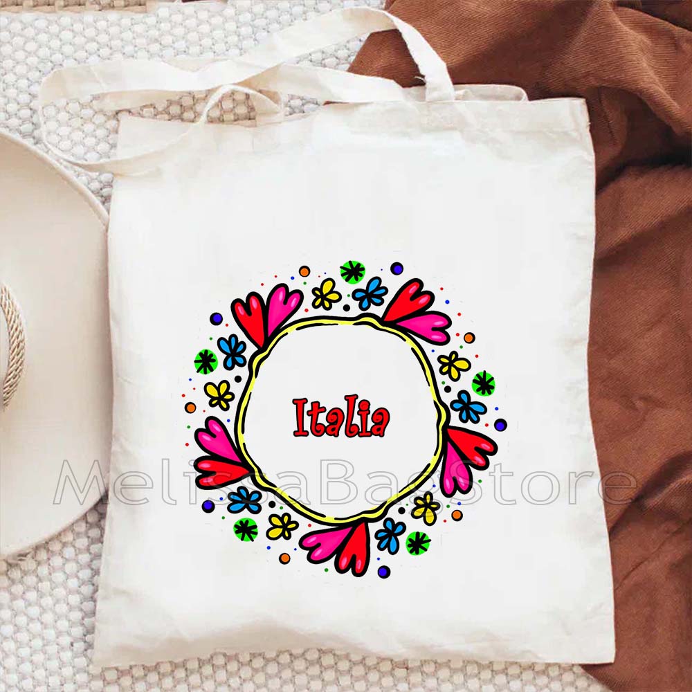 Ciao Bella Italian Flag Canvas - Shopper Tote Canvas บทวิจารณ์และราคา