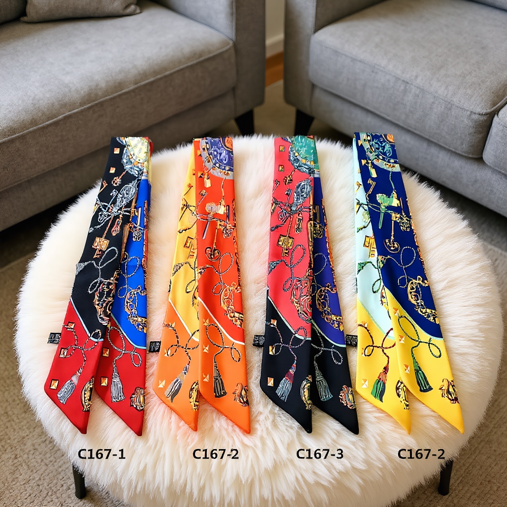 Print Scarf Four Seasons Prese - Women Bags Price บทวิจารณ์และราคา