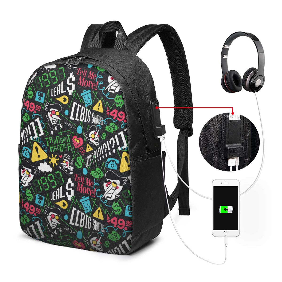 Deltarune SPAMTON G Backpack T - Women Bags For College บทวิจารณ์และราคา