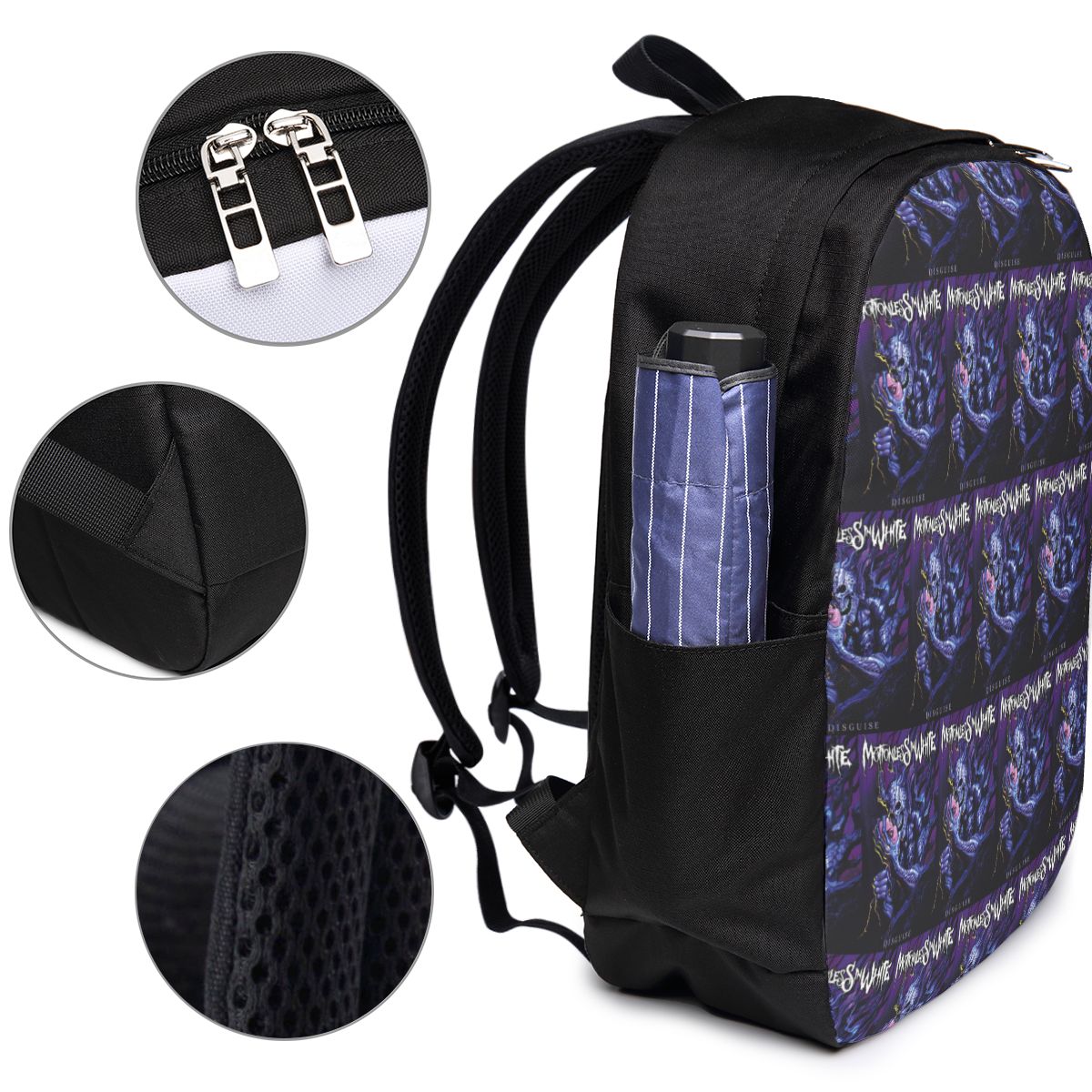 Motionless In White Backpack T - Women Bags For College บทวิจารณ์และราคา