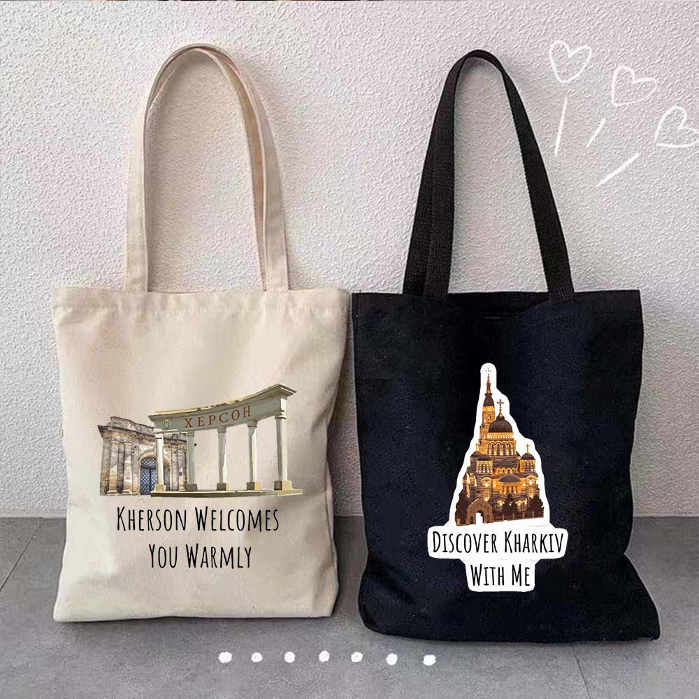 Travel Kharkiv Mariupol Poltav - Shopper Tote Canvas บทวิจารณ์และราคา