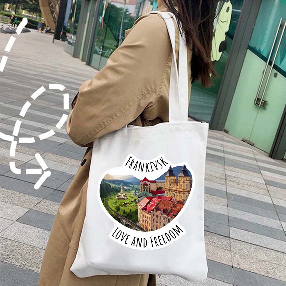 Travel Kharkiv Mariupol Poltav - Shopper Tote Canvas บทวิจารณ์และราคา