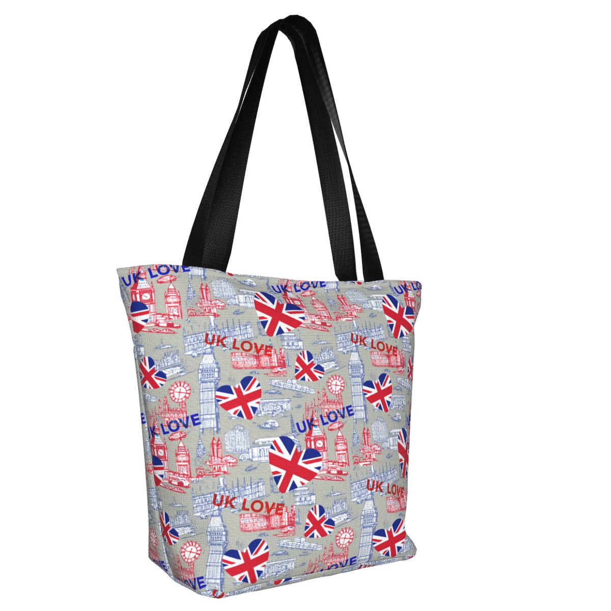 Custom Flag Of The UK Love Gro - Women Bags In Uk บทวิจารณ์และราคา