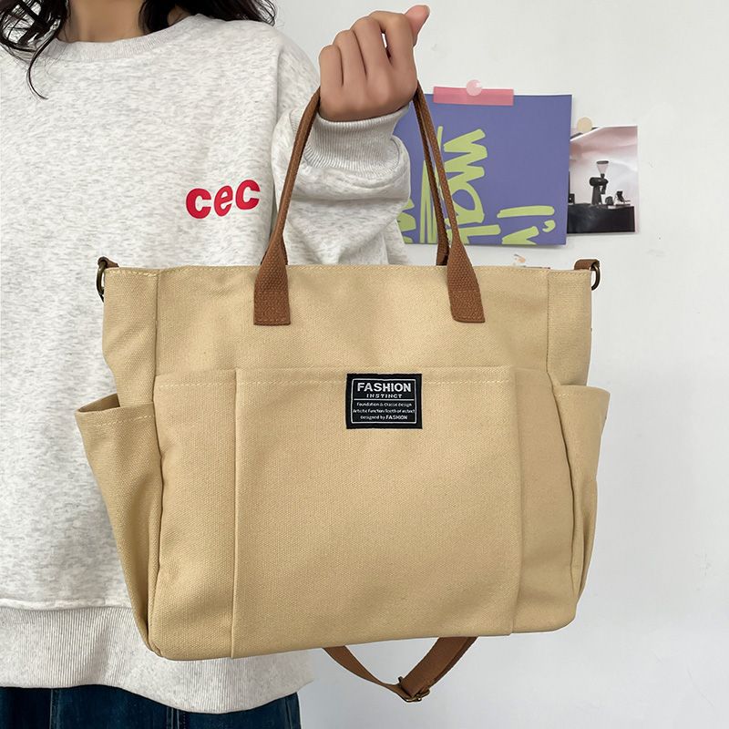 Large Canvas Tote Bag for Wome - Shopper Tote Canvas บทวิจารณ์และราคา