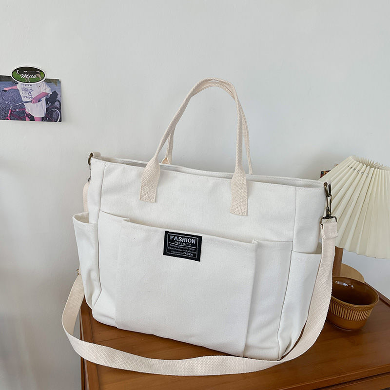 Large Canvas Tote Bag for Wome - Shopper Tote Canvas บทวิจารณ์และราคา