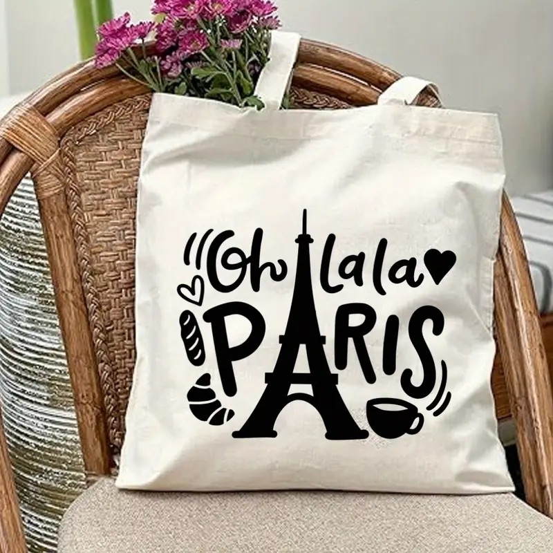 London UK Graphic Canvas Tote  - Women Bags In Uk บทวิจารณ์และราคา