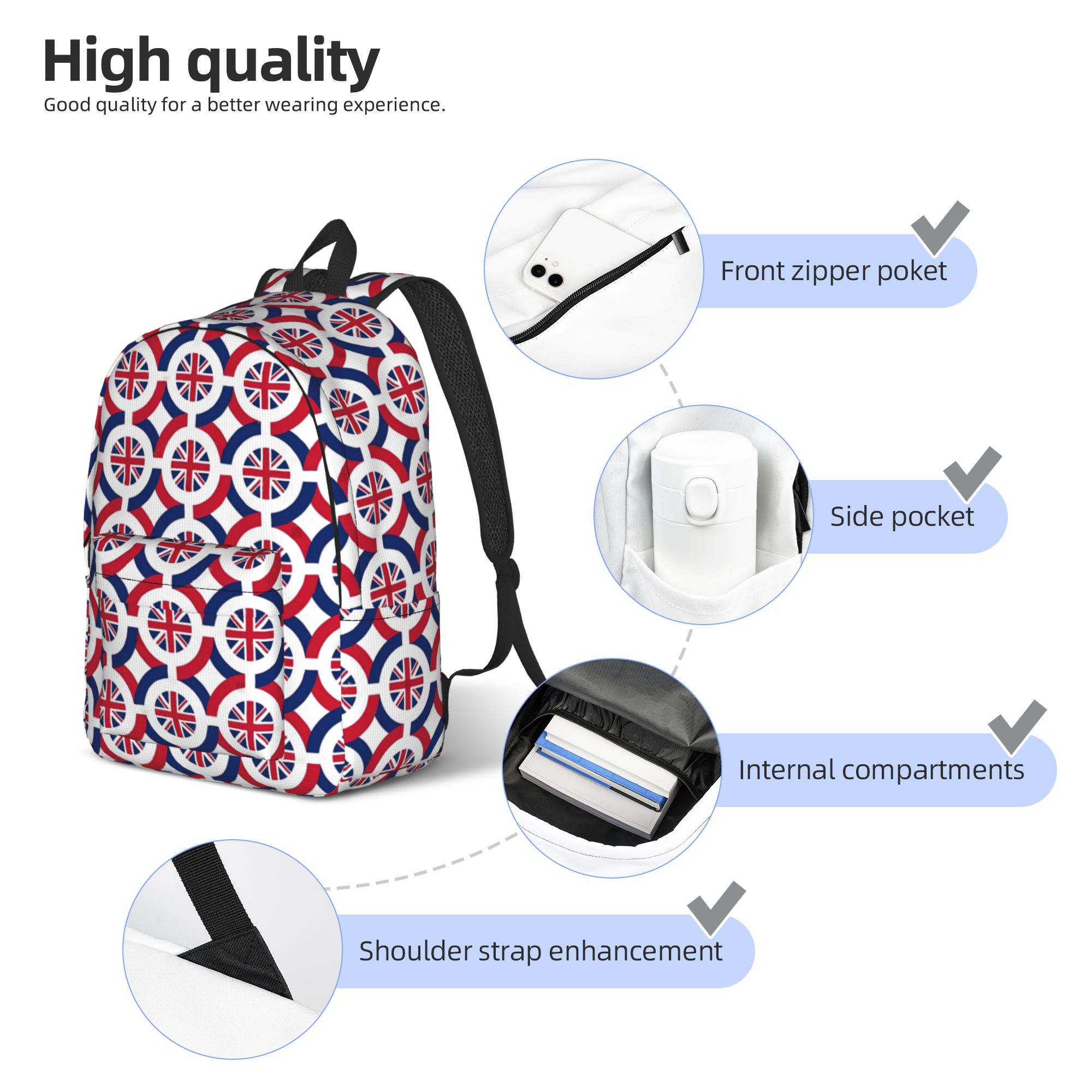 Union Jack Flag Of The UK Cool - Women Bags In Uk บทวิจารณ์และราคา