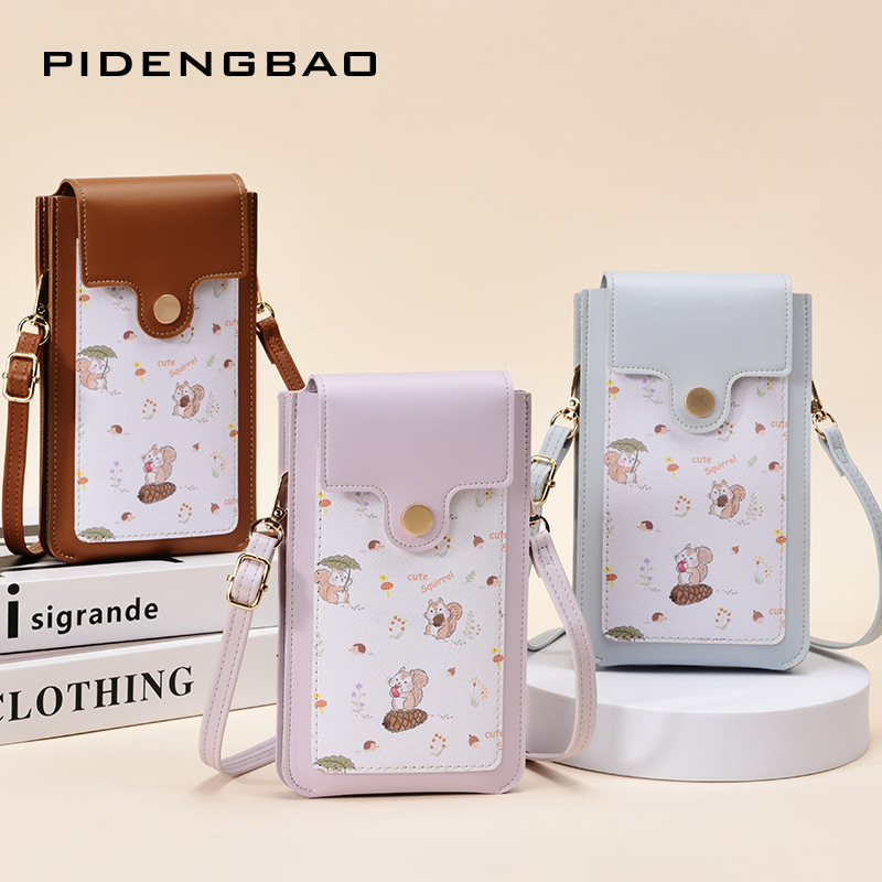 New Cute Squirrel Pattern Touc - Phone Bag Crossbody บทวิจารณ์และราคา