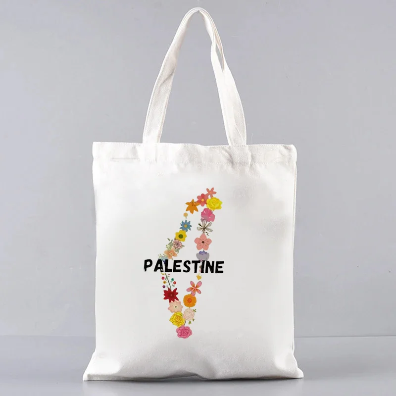 Trendy Floral Shopper Bag Wome - Shopper Tote Canvas บทวิจารณ์และราคา