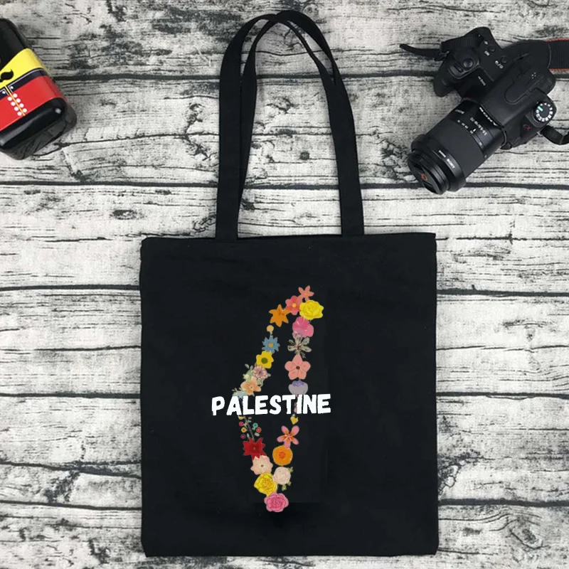 Trendy Floral Shopper Bag Wome - Shopper Tote Canvas บทวิจารณ์และราคา