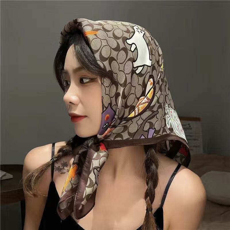 New Silk Square Scarf Women Lu - Women Bags Online บทวิจารณ์และราคา