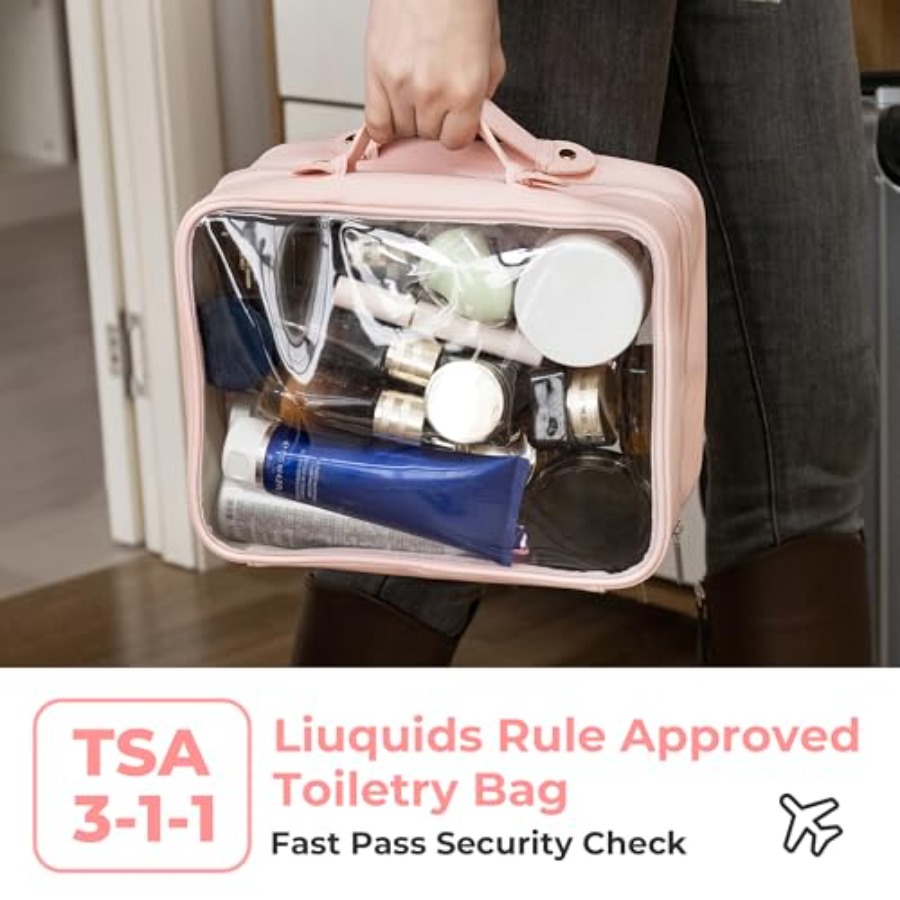 TSA Approved Toiletry Bag, Cle - Women'S Bag บทวิจารณ์และราคา