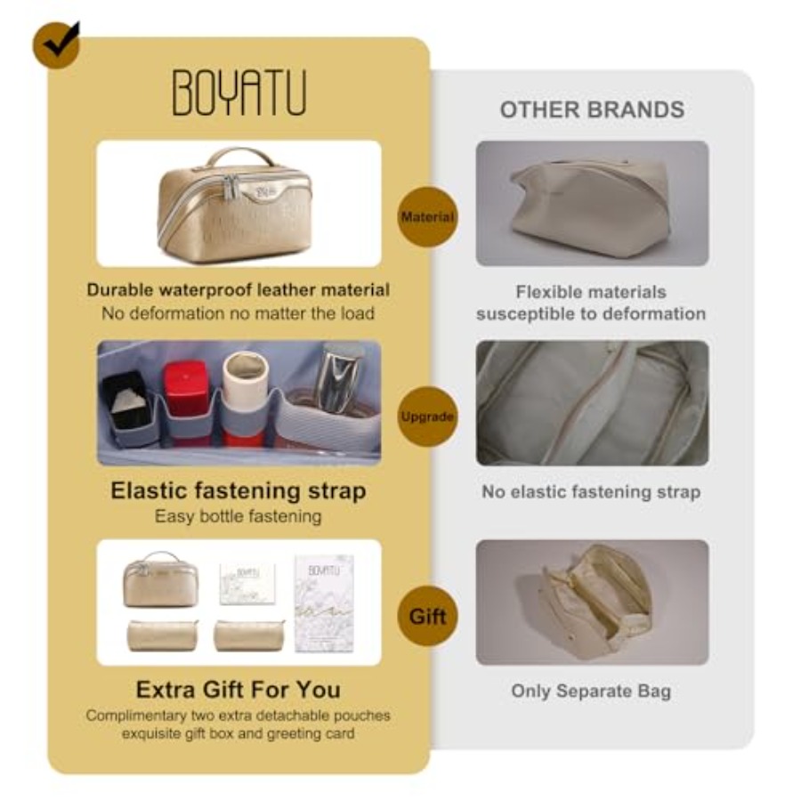 Travel Makeup Bag for Women: C - Women'S Bag บทวิจารณ์และราคา