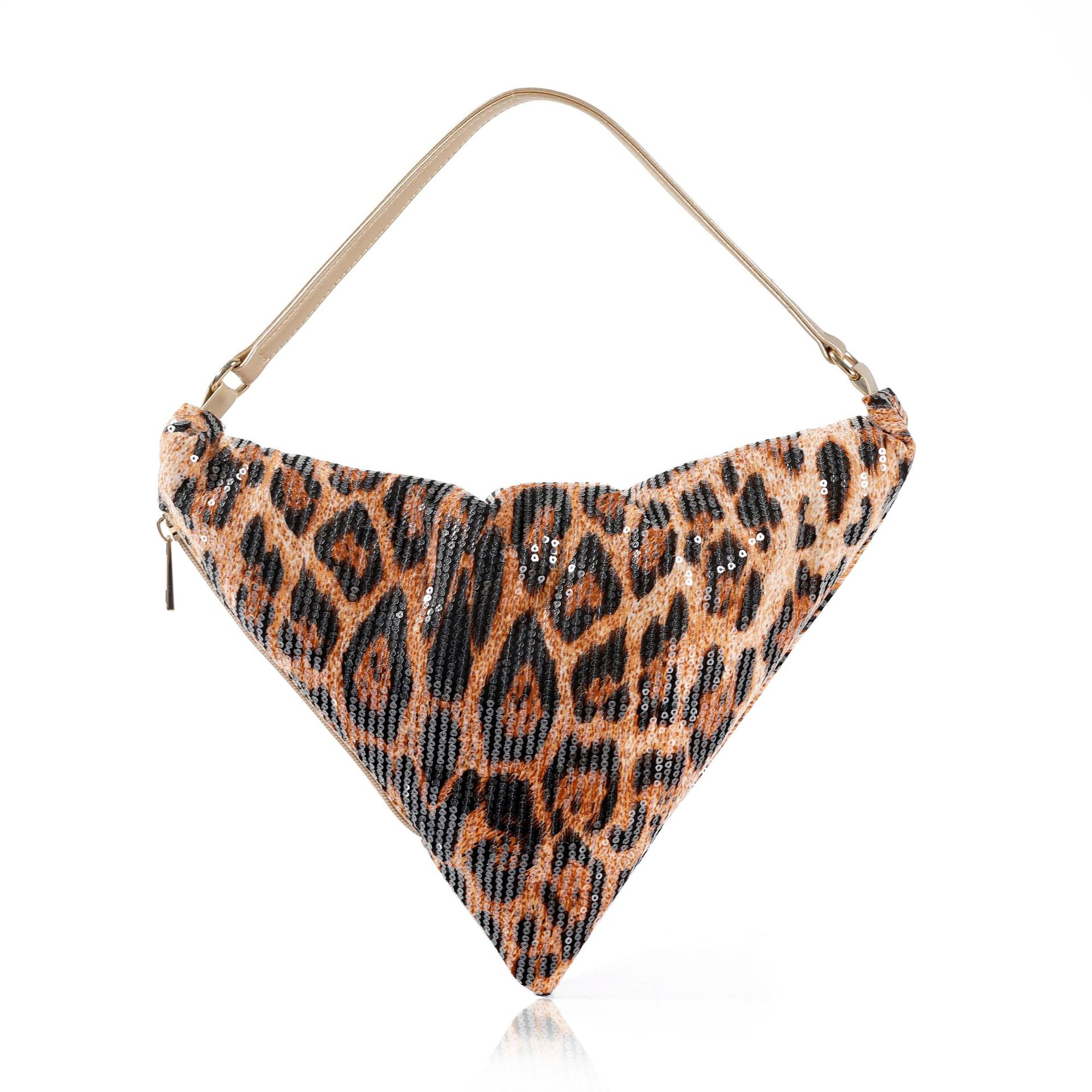 Leopard print crescent bag sho - Women Bags In Trend บทวิจารณ์และราคา