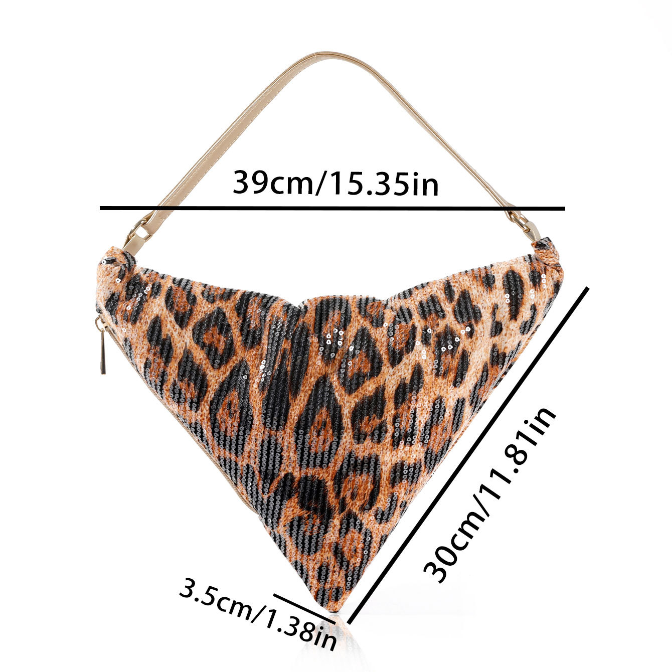 Leopard print crescent bag sho - Women Bags In Trend บทวิจารณ์และราคา