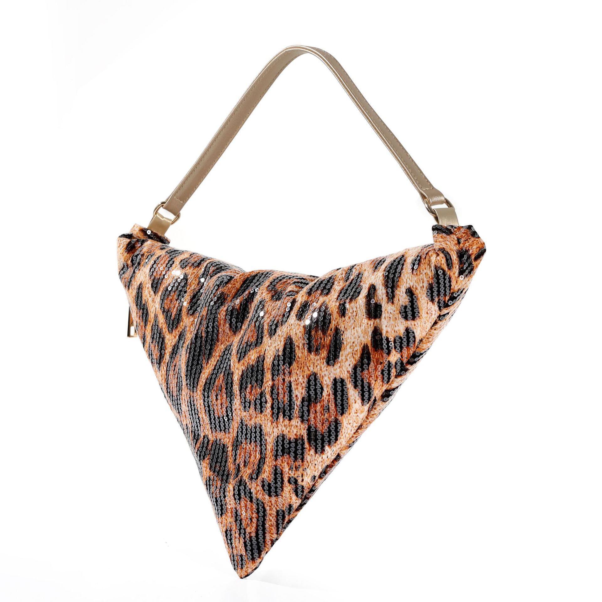Leopard print crescent bag sho - Women Bags In Trend บทวิจารณ์และราคา