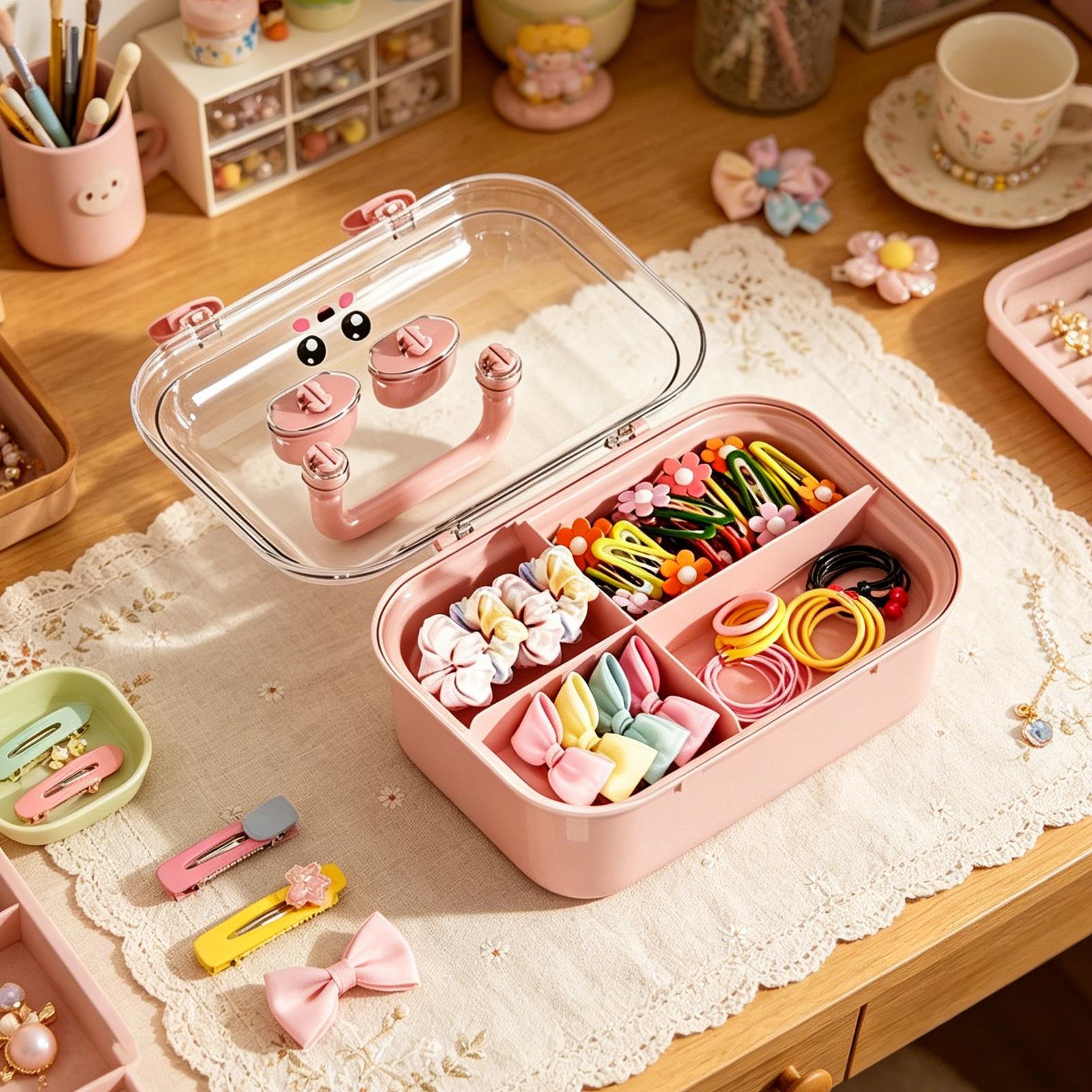 Box Hair Clip Storage Box Orga - Women Vanity Bags บทวิจารณ์และราคา