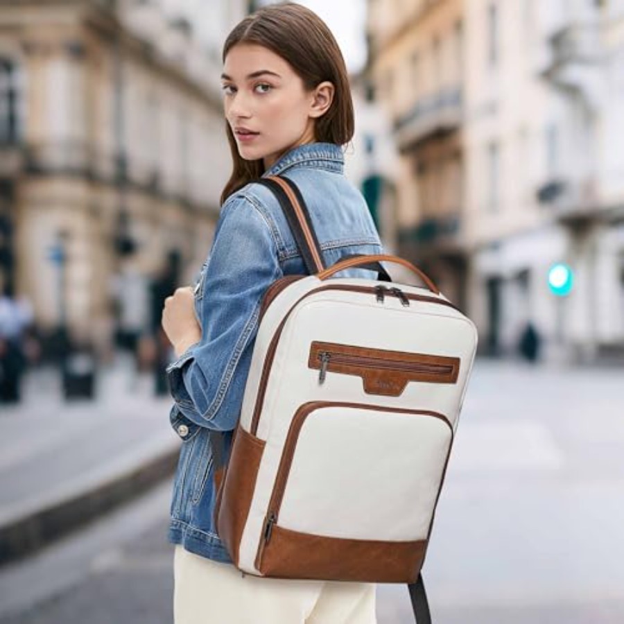 Leather Laptop Backpack for Wo - Women'S Bag บทวิจารณ์และราคา