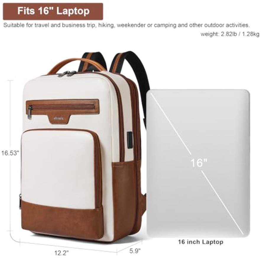 Leather Laptop Backpack for Wo - Women'S Bag บทวิจารณ์และราคา