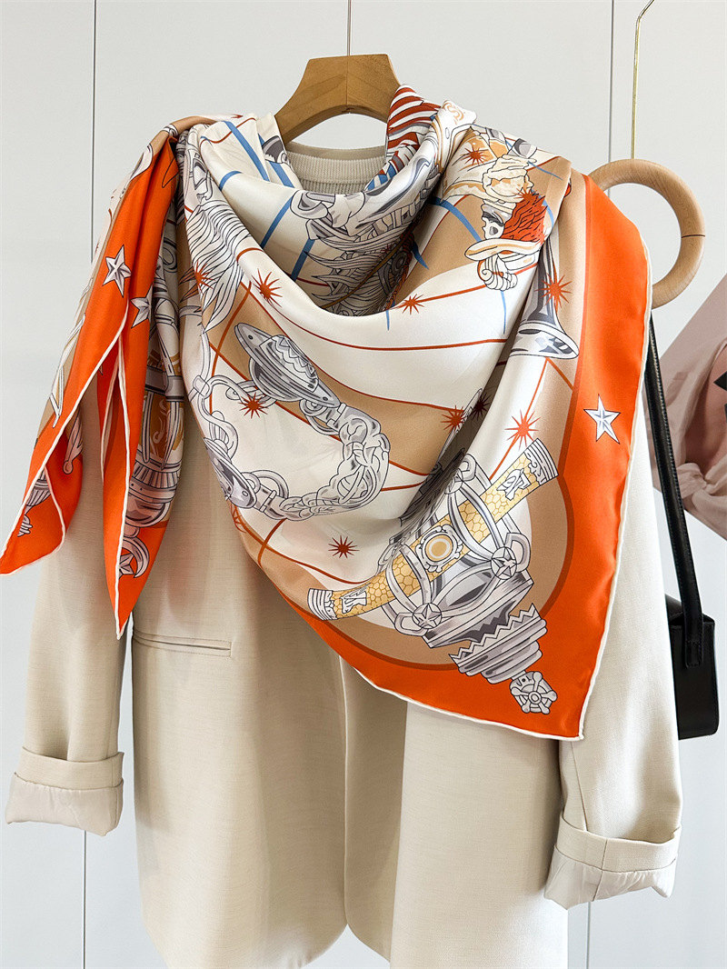 Luxury Brand Scarf Large Silk  - Women Bags Online บทวิจารณ์และราคา