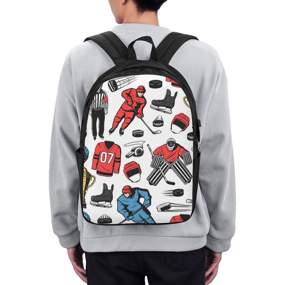 Ice Hockey Players On Rink Bac - Women Bags For College บทวิจารณ์และราคา