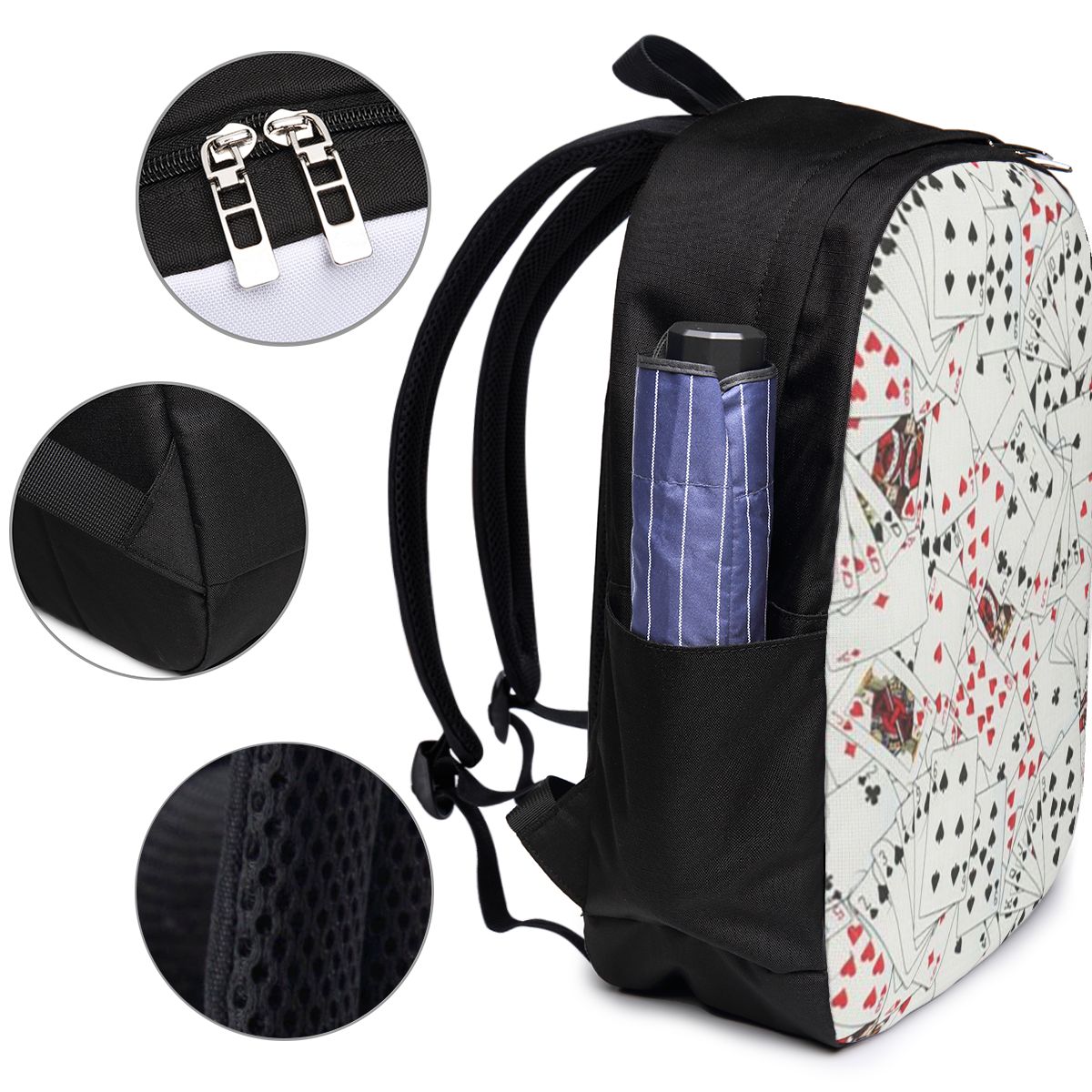 Playing Cards Poker Print Back - Women'S Bag บทวิจารณ์และราคา