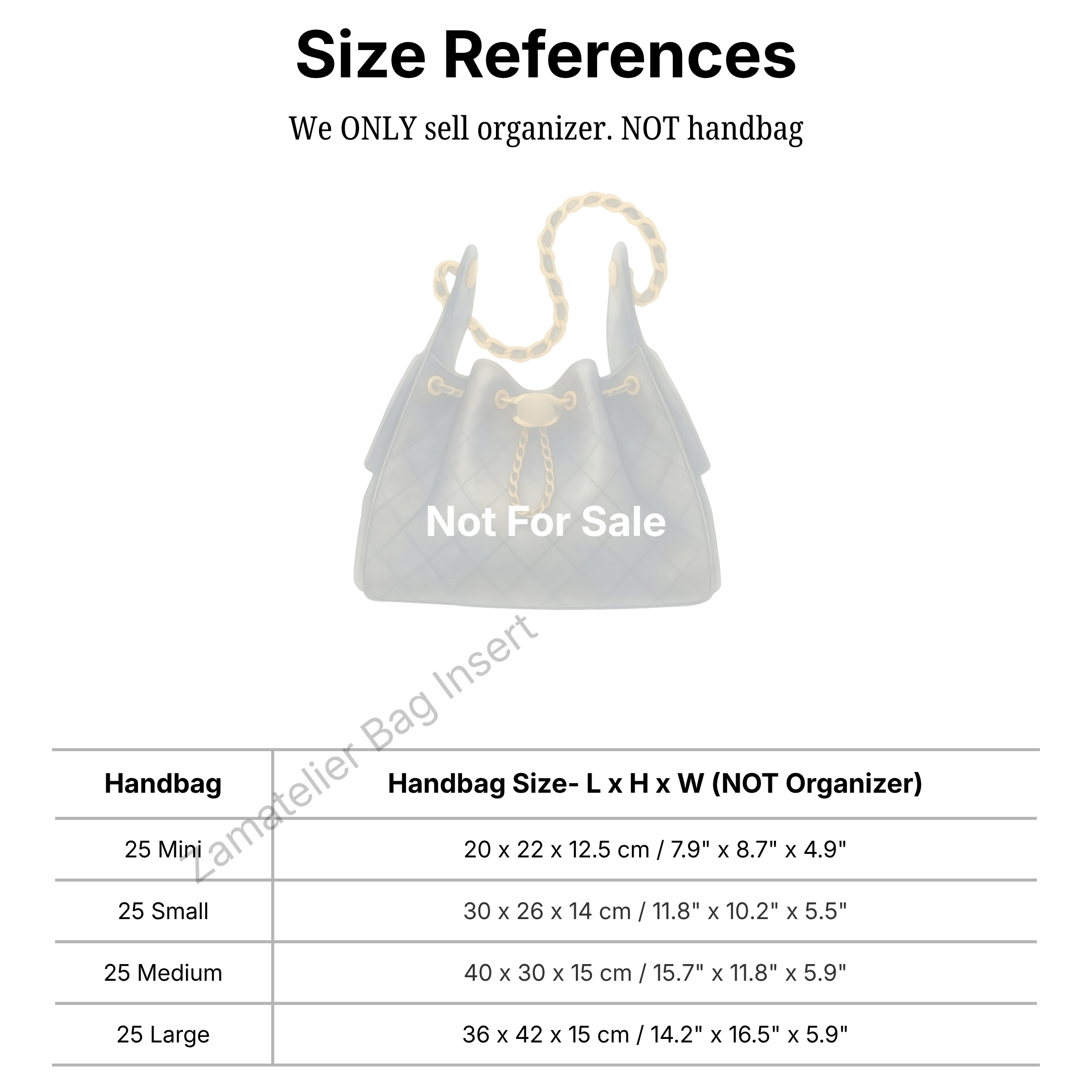 Custom Made Silk Insert for CC - Women'S Bag บทวิจารณ์และราคา