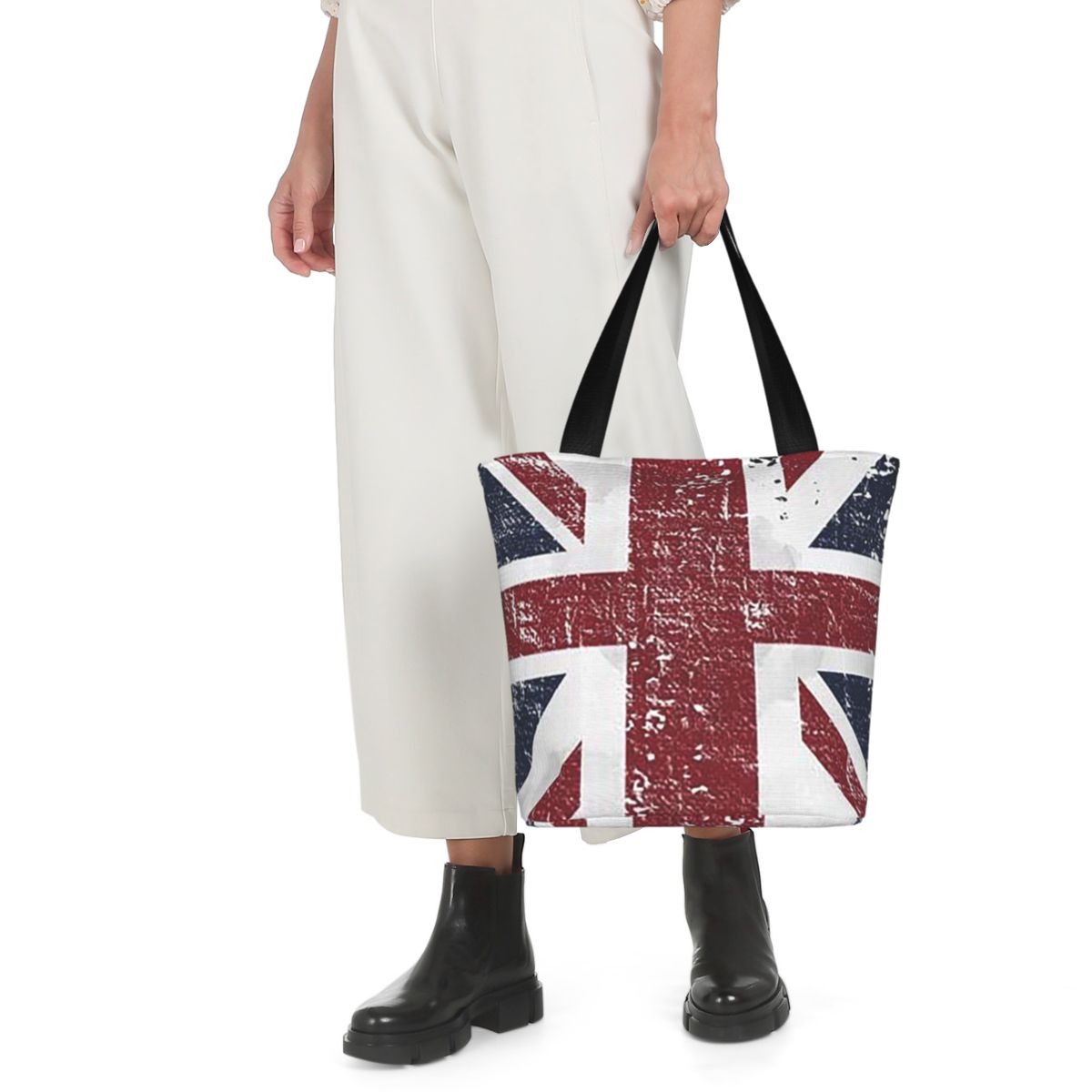 Distressed British Flag Black  - Women Bags In Uk บทวิจารณ์และราคา