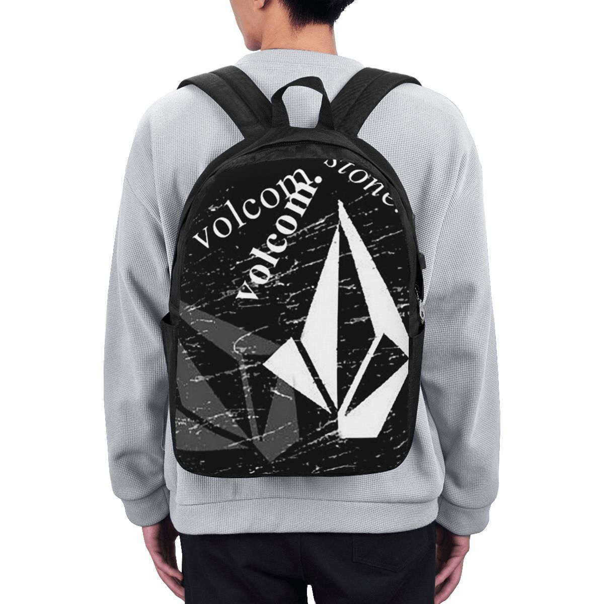 V-Volcom Logo Backpack Travel  - Women Bags For College บทวิจารณ์และราคา