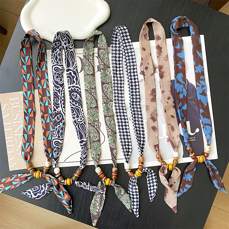 Vintage Bohemian Skinny Scarf  - Women Bags Daily Use บทวิจารณ์และราคา
