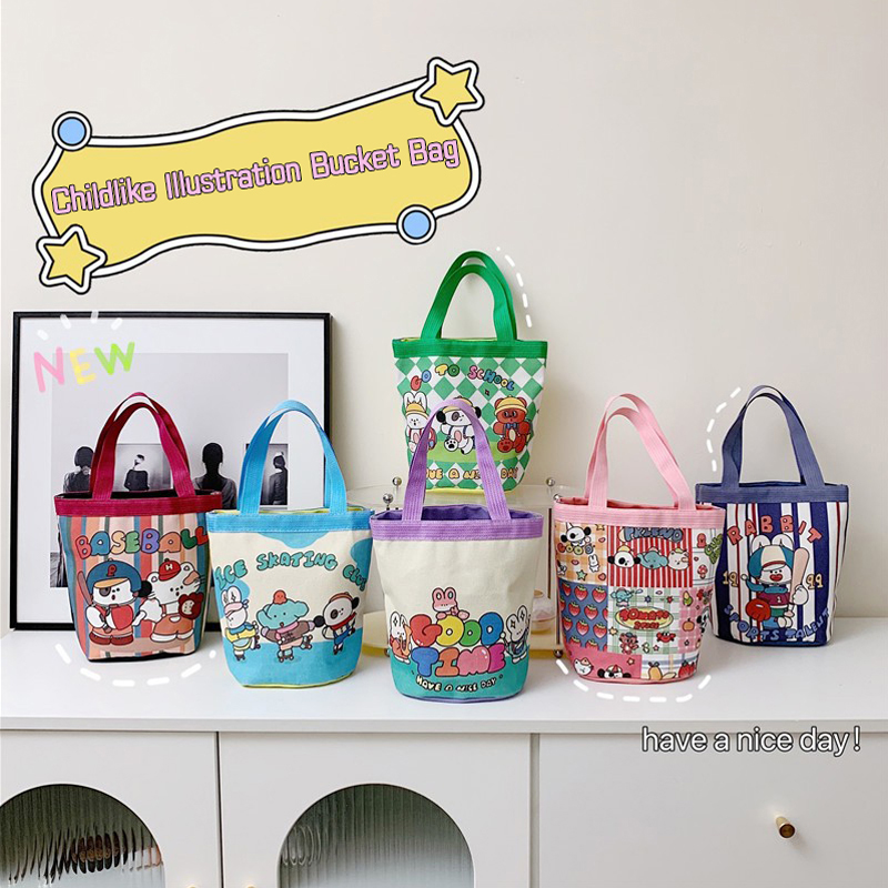 Casual Canvas Bucket Bag Tote  - Shopper Tote Canvas บทวิจารณ์และราคา