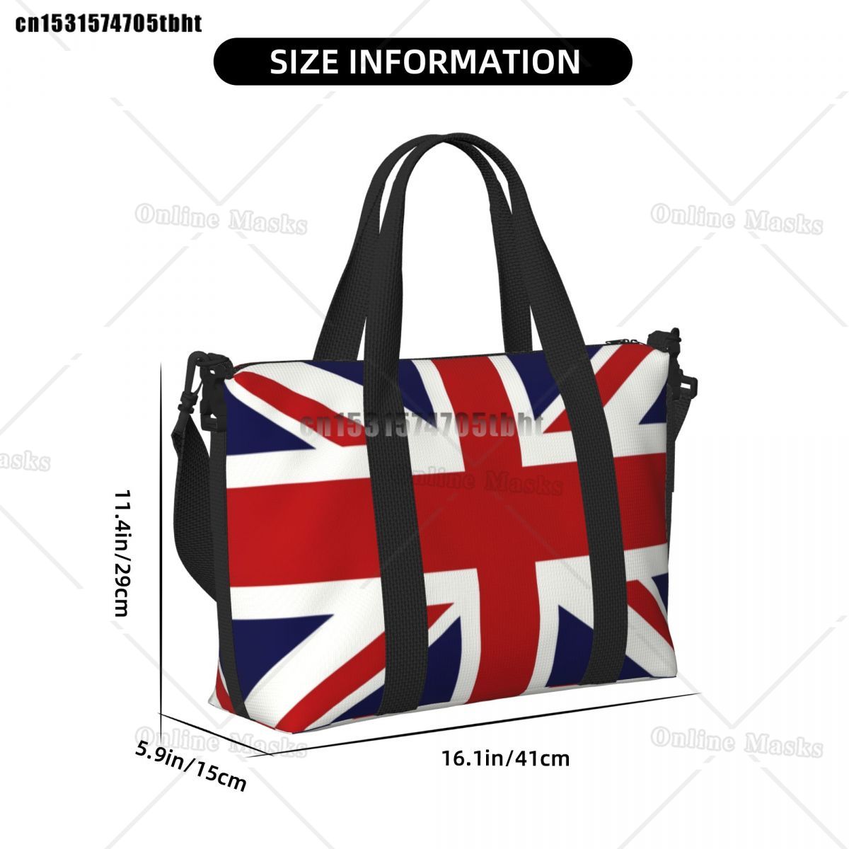 Union Jack Flag Of The UK Tote - Women Bags In Uk บทวิจารณ์และราคา