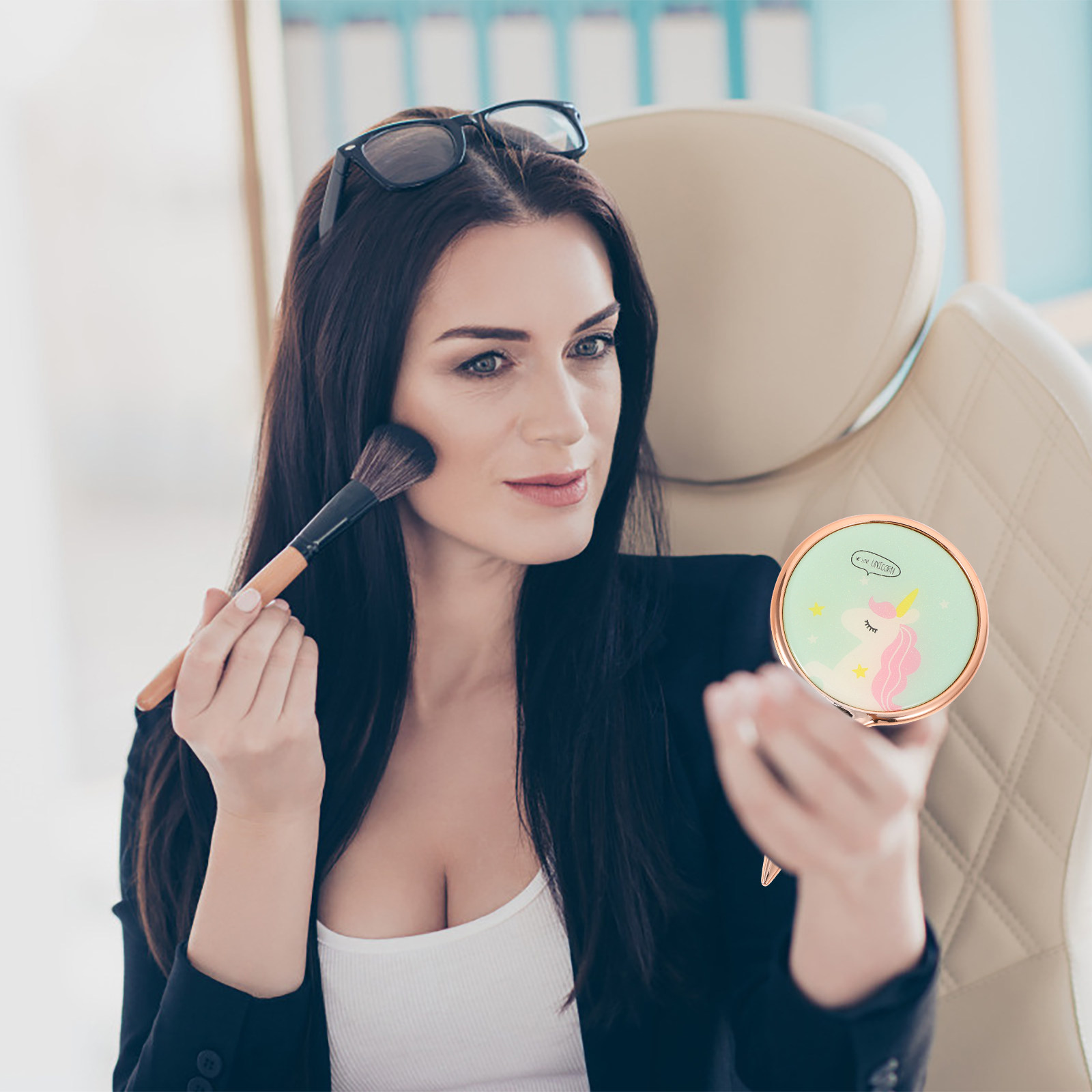 Women Handheld Makeup Mirror L - Women Vanity Bags บทวิจารณ์และราคา