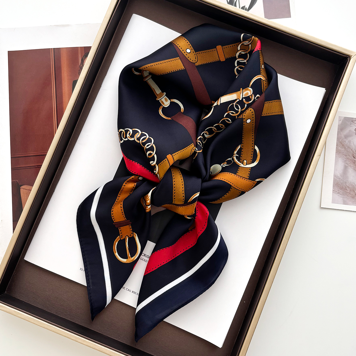 Luxury 70*70cm Square Scarf fo - Women Bags Online บทวิจารณ์และราคา