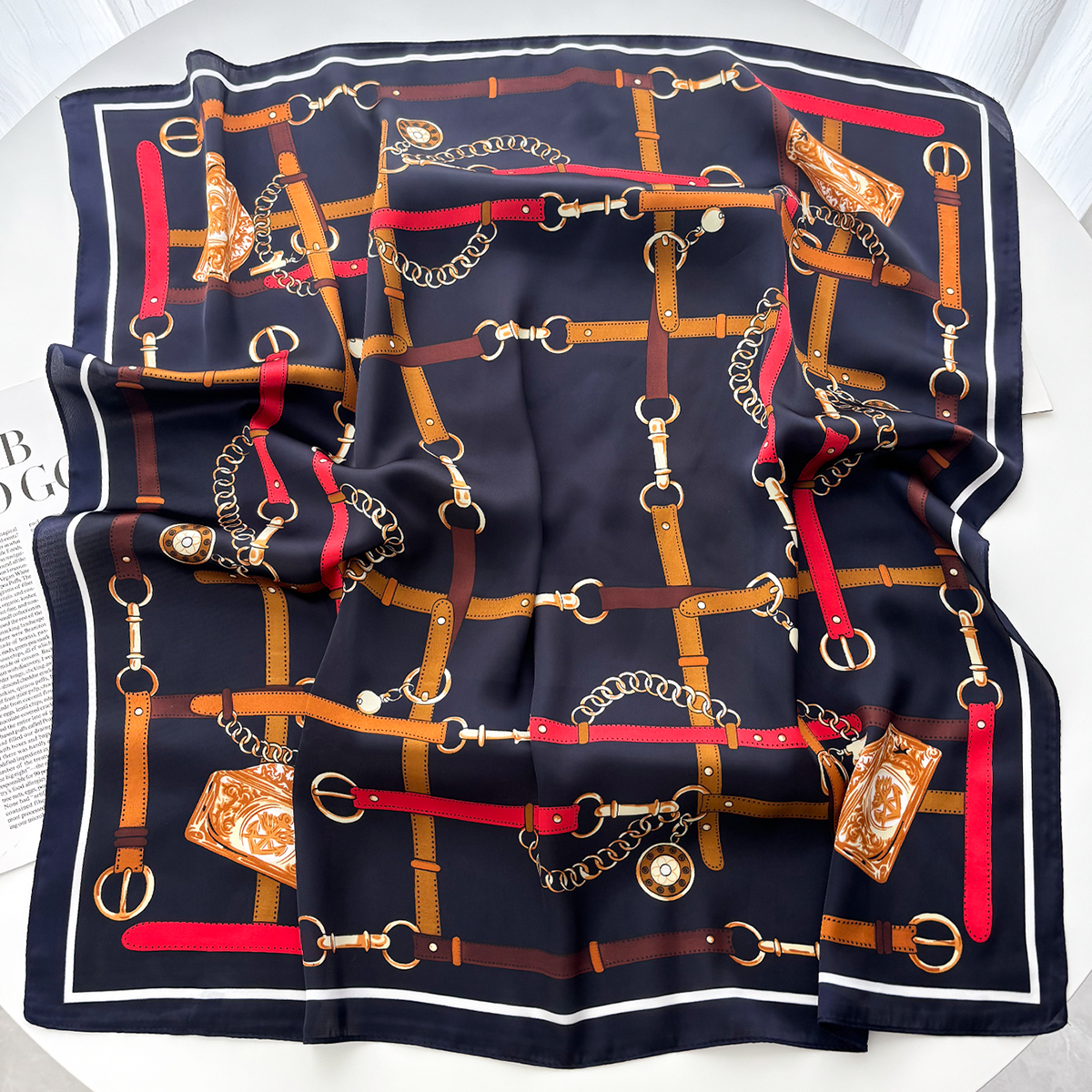 Luxury 70*70cm Square Scarf fo - Women Bags Online บทวิจารณ์และราคา