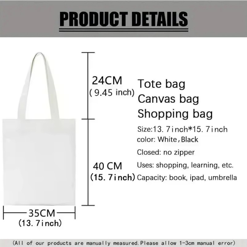 Cute Banana Canvas Tote Bag Fr - Shopper Tote Canvas บทวิจารณ์และราคา