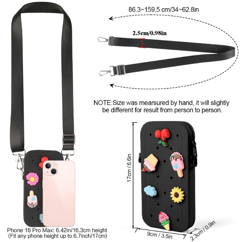Multifunction Portable Silicon - Phone Bag Crossbody บทวิจารณ์และราคา